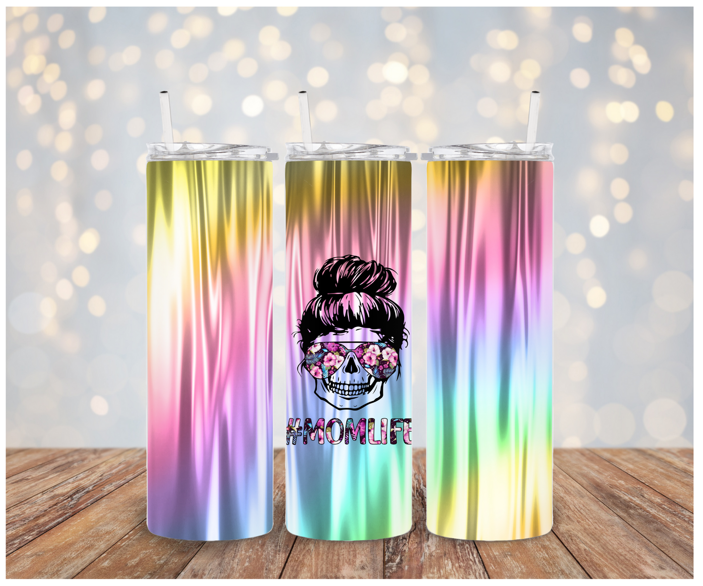 Mom Life rainbow Sublimation Transfer