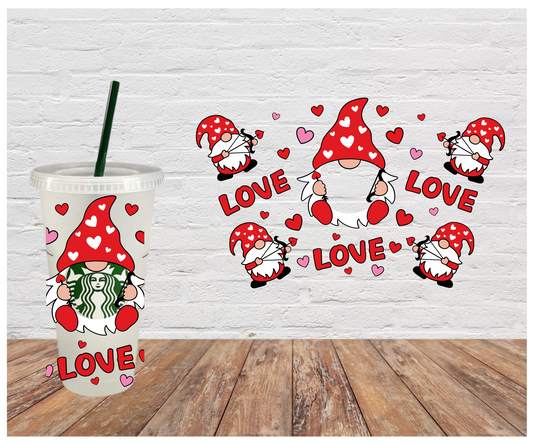 Valentines Day Gnomes Cold Cup