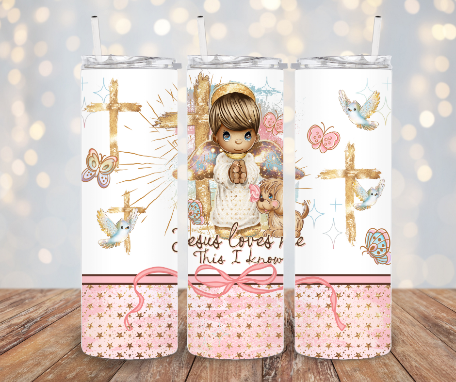 Jesus Loves Me Tumbler Transfer