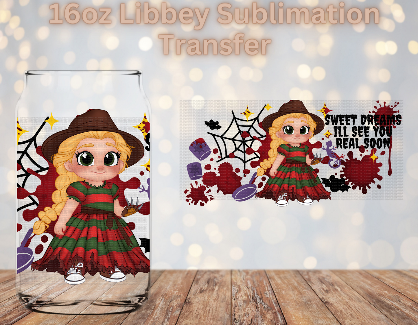 Spooky Princess Sublimation Transfer