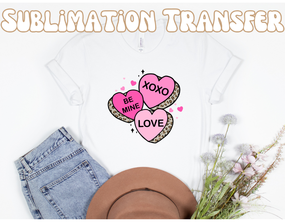 Xoxo be mine love Sublimation Transfer