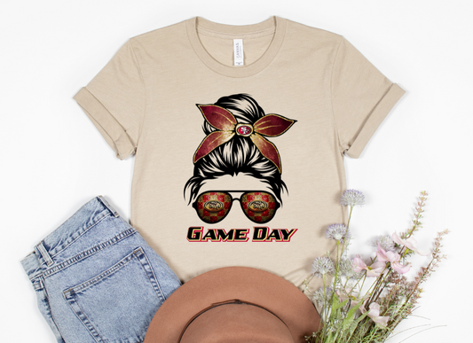 49ers Messy Bun HTV