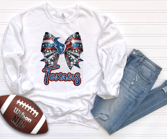 Faux rhinestone bows HTV