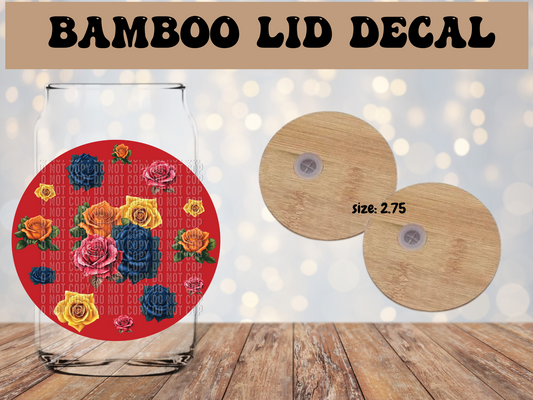 Roses Catrina Lid Decal