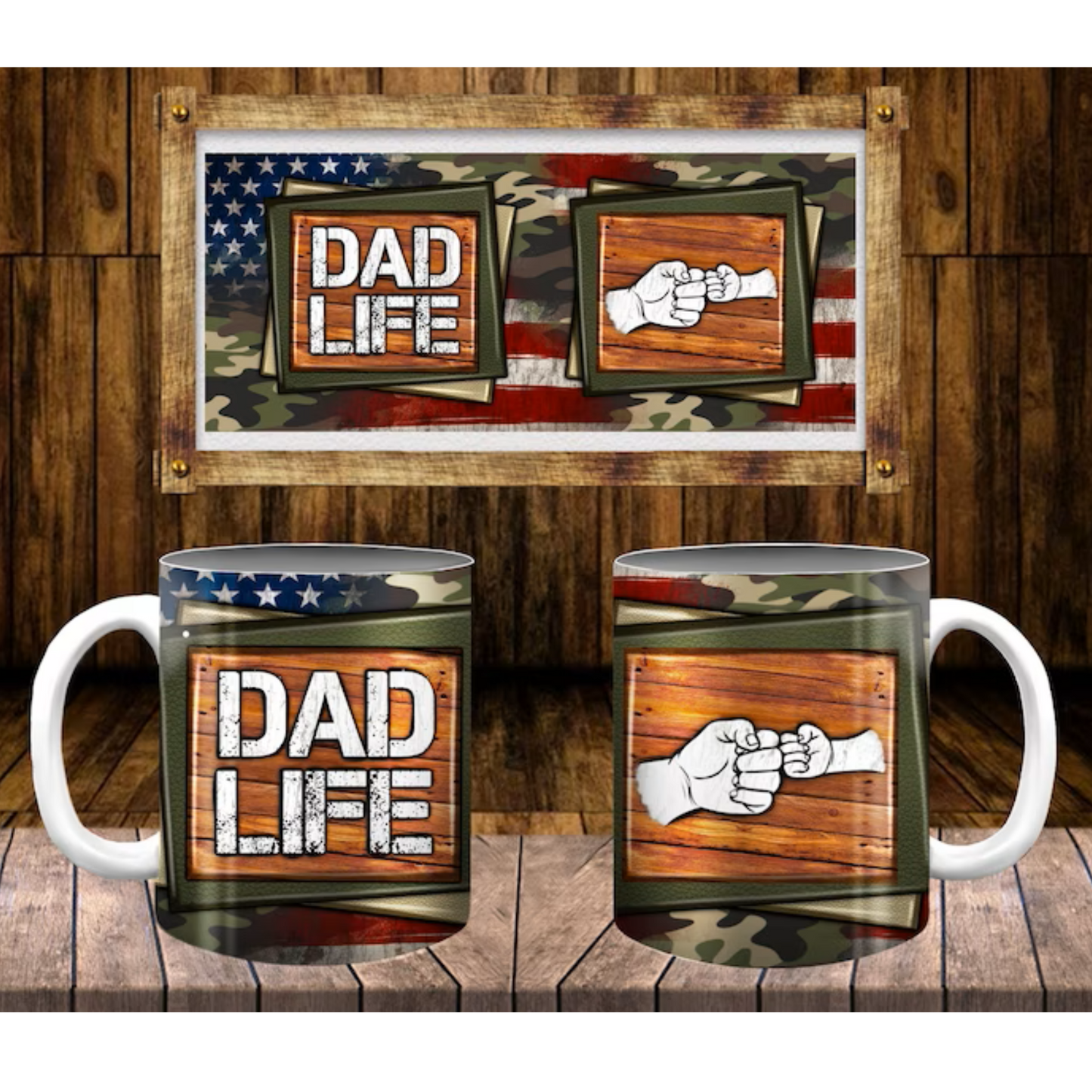 Dad Life Mug wrap