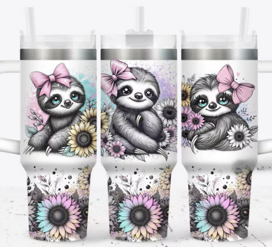 Sloth 40oz Quencher Sublimation Transfer
