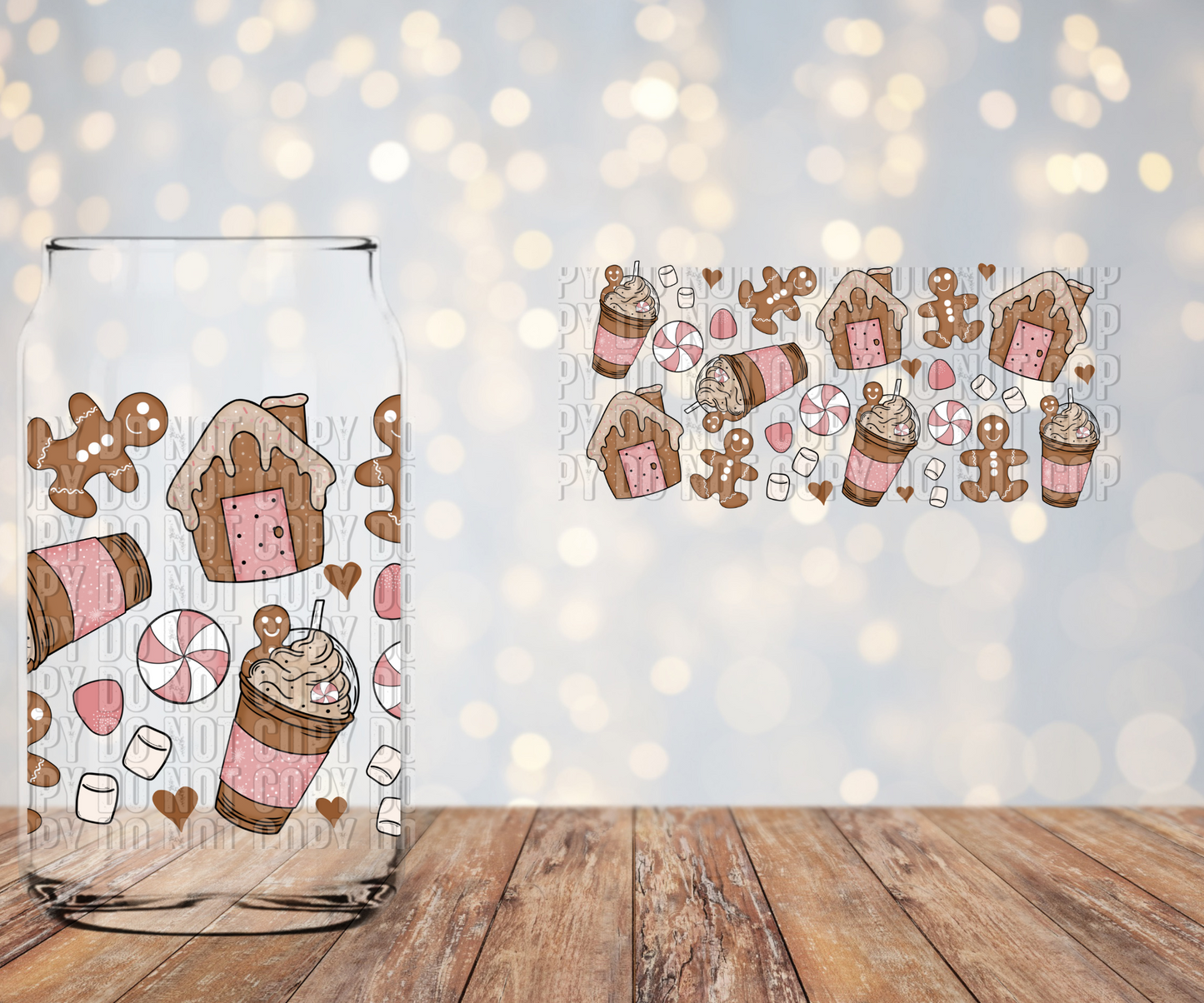 Gingerbread Mix Libbey wrap
