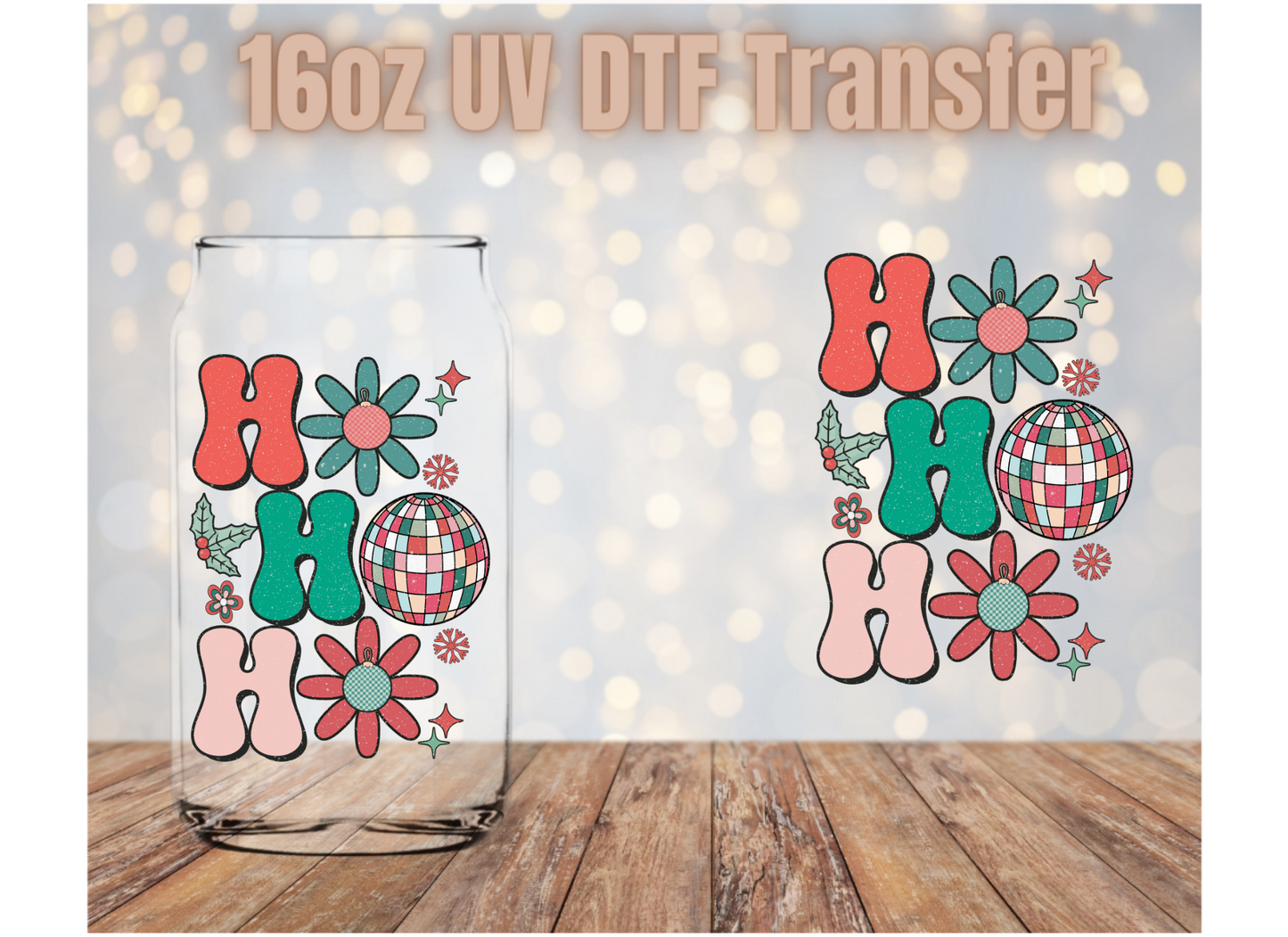 Ho Ho Ho UV DTF Wrap