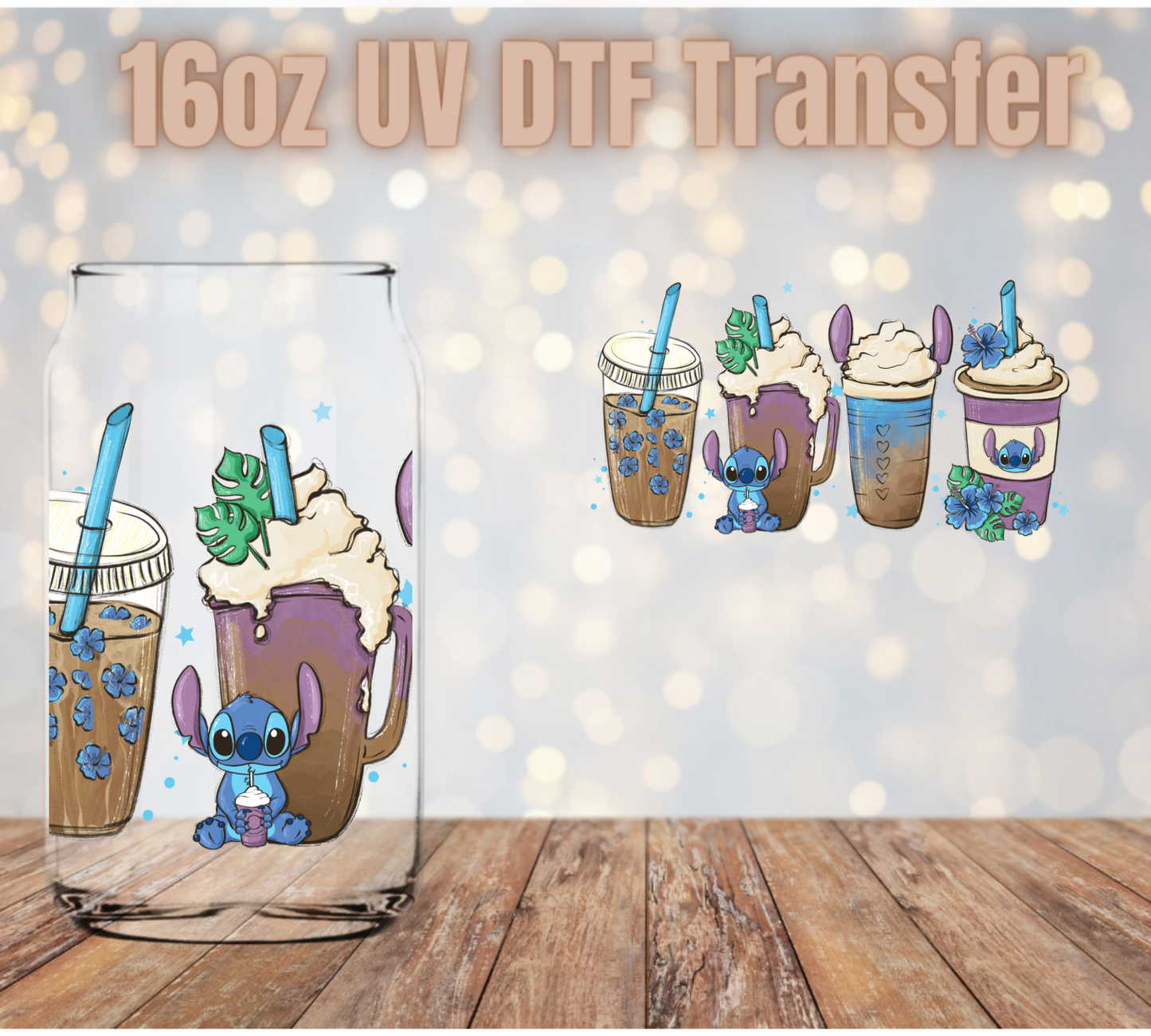 Alien Lattes UV DTF Wrap