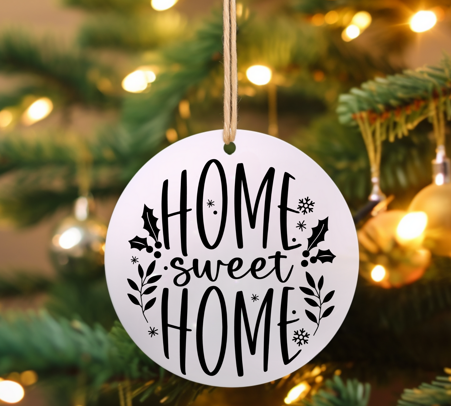 Home Sweet Home UV DTF Ornament Decal