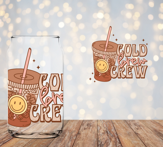 Cold Brew Crew Libbey Decal