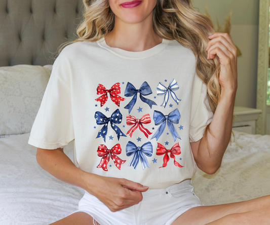 4th of July bows HTV