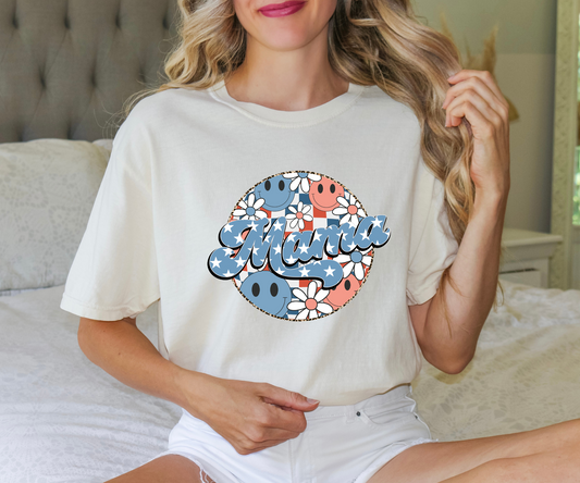 Mama retro 4th of July HTV