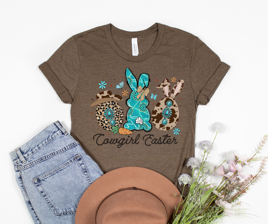 Cowgirl Easter DTF transfer