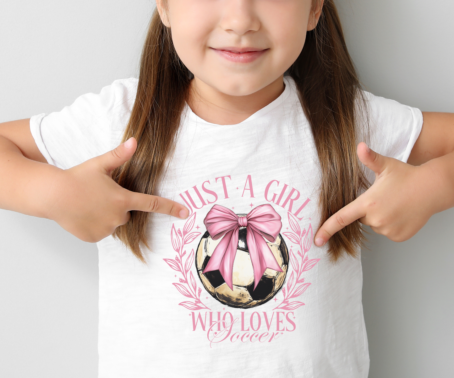 YOUTH Just a Girl who loves Soccer DTF Transfer