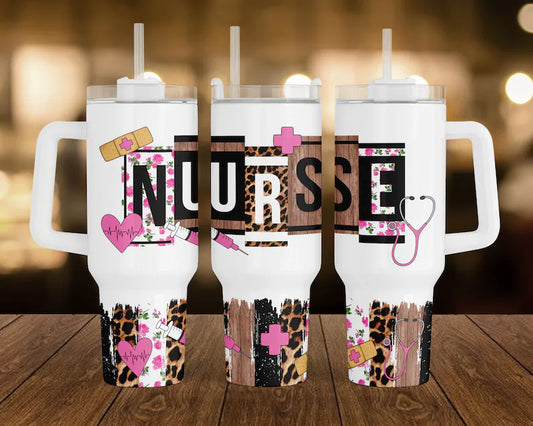 Nurse 40oz Quencher Sublimation Transfer