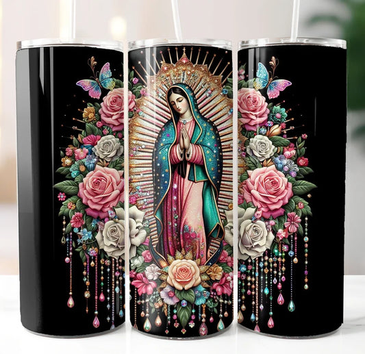 Virgen Maria Butterflies Vinyl Wrap