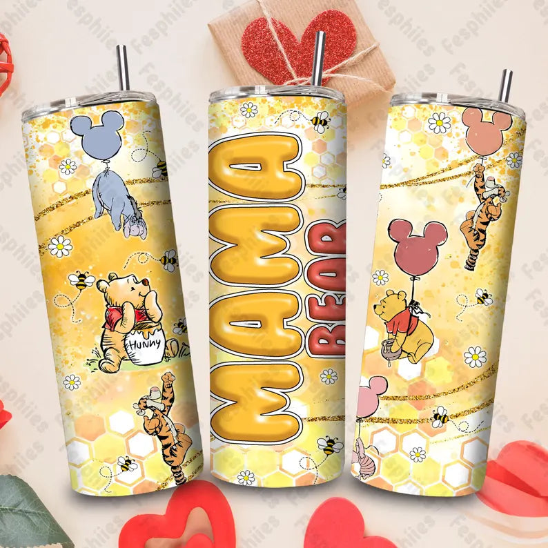 Honeybear Mama Tumbler Transfer