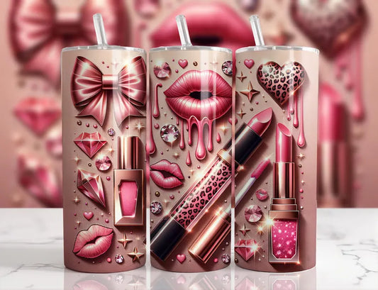 Pink Glam Tumbler Transfer