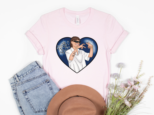 Peso pluma Blue heart HTV