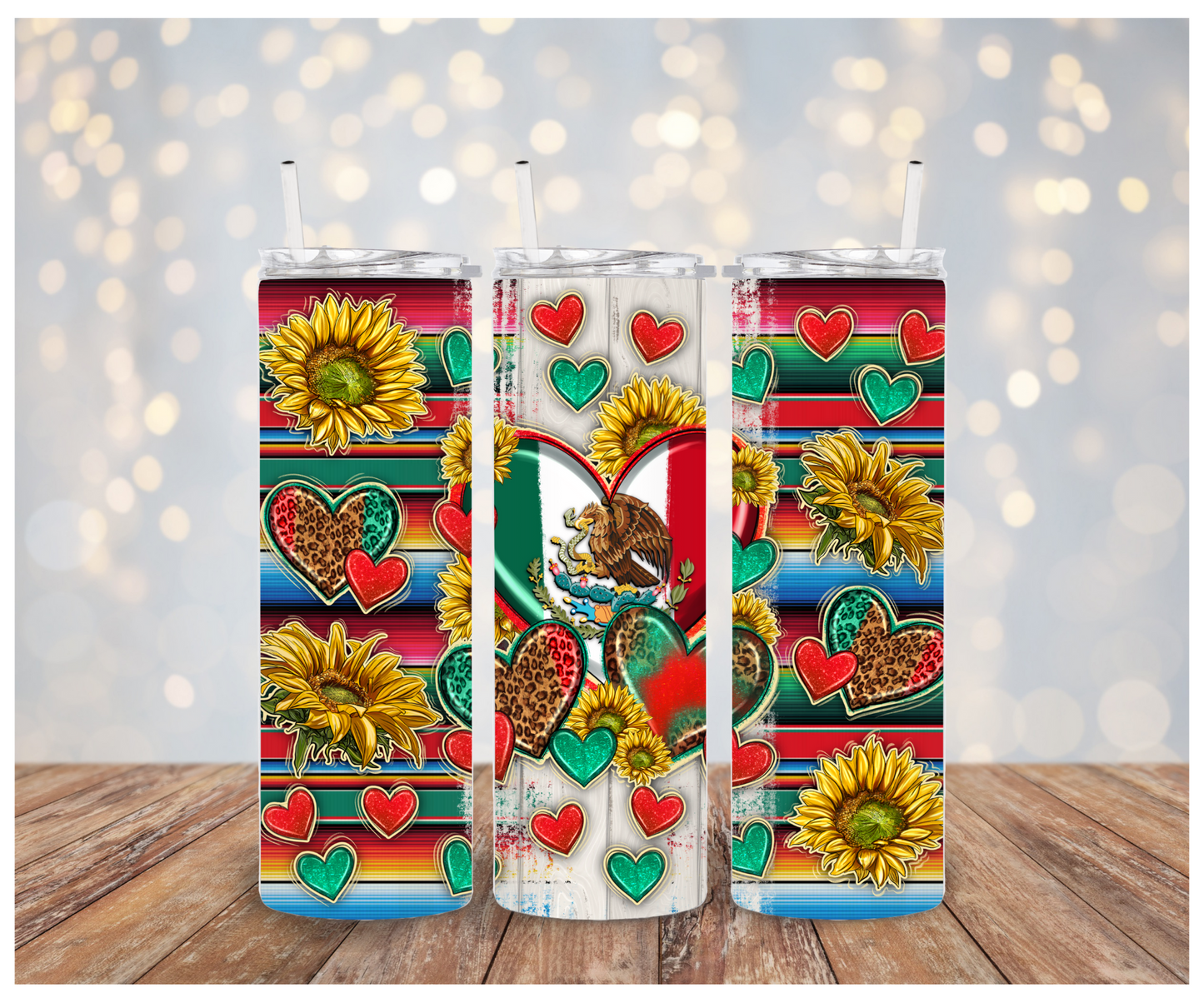 Mexican Hearts Sublimation Transfer