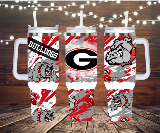 G Bulldogs 40oz Quencher Sublimation Transfer