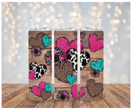 Western hearts Adhesive Vinyl Wrap