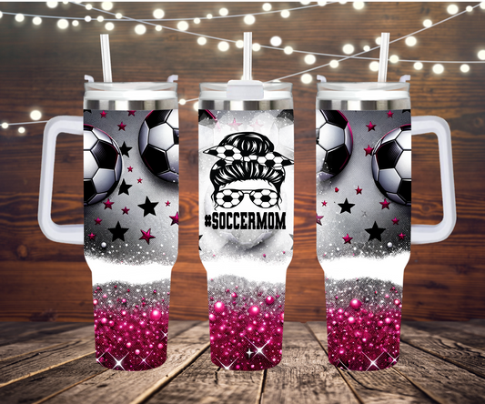 Soccer Mom 40oz Quencher Sublimation Transfer