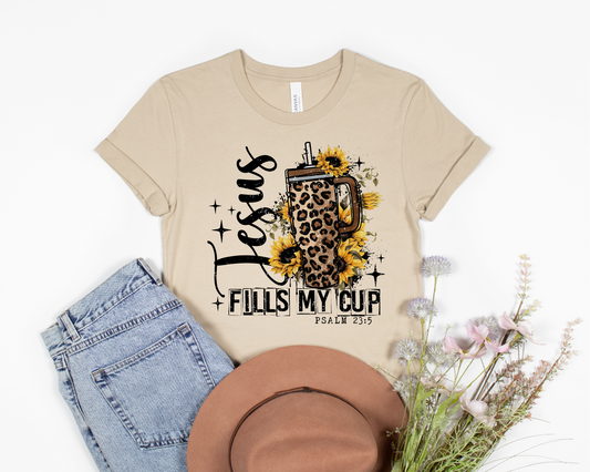 Jesus Fills mu cup DTF transfer