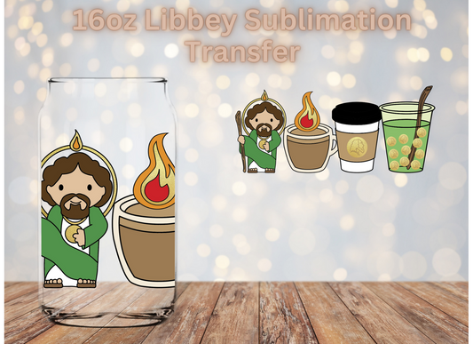 San Judas cafesitos Sublimation Transfer