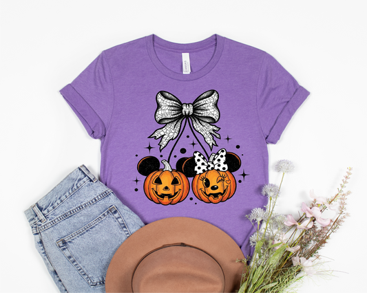 Cherry Mouse Pumpkin DTF transfer