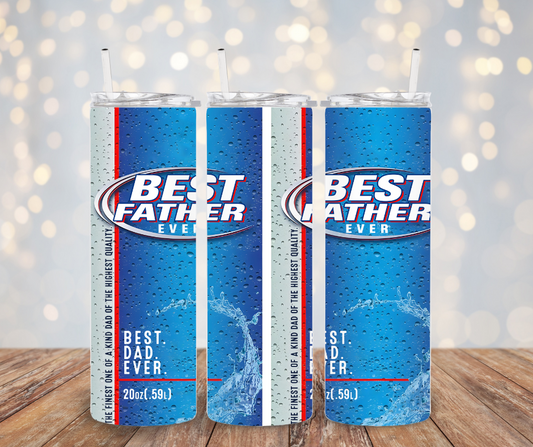 Best Father Ever Tumbler Transfer