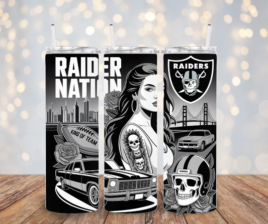 Raider Nation Tumbler Transfer