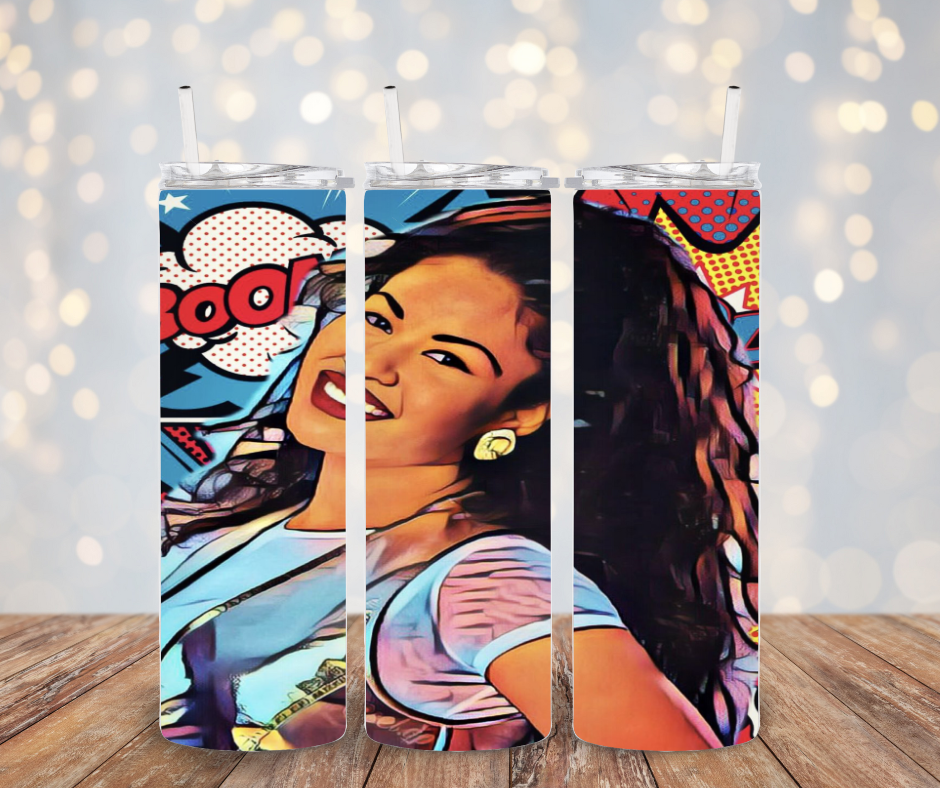 Tejano queen comic Tumbler Transfer