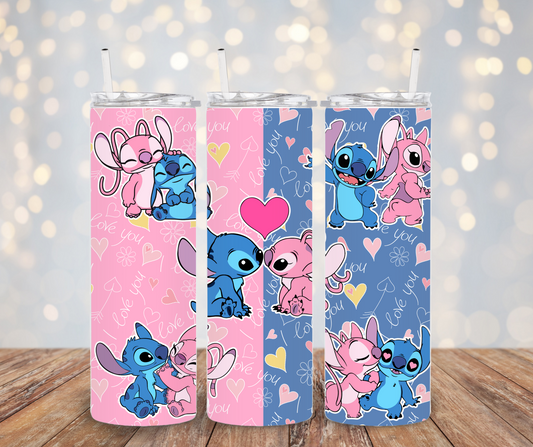 Stitch Angel Split Tumbler Transfer