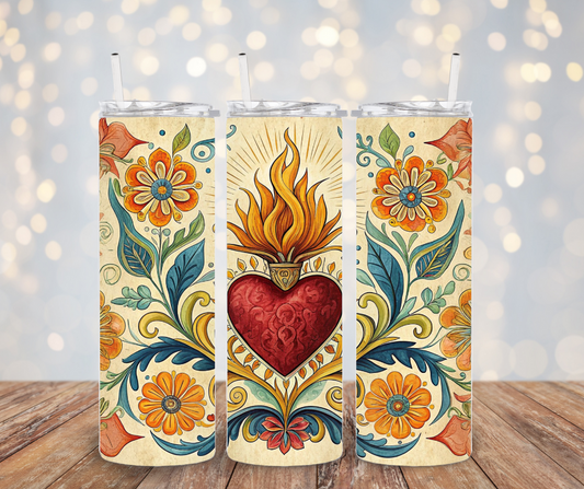Corazon Sagrado Tumbler Transfer