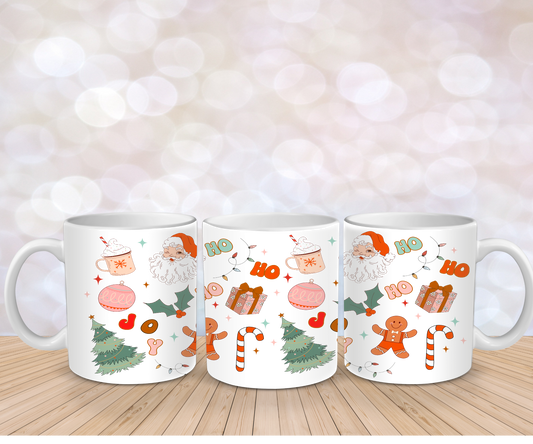 Retro Christmas Mug Wrap