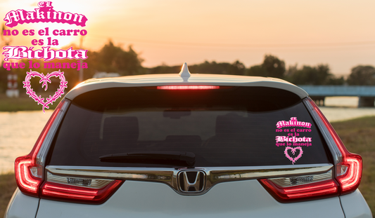 El Makinon Car Decal