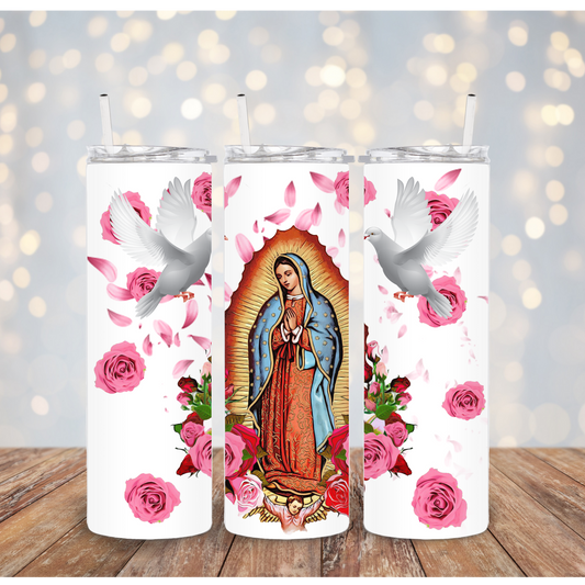 Pink Roses Virgen Maria