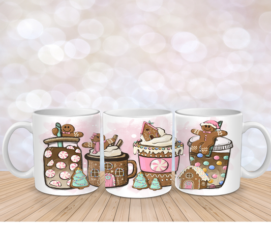 Gingerbread coffee Mug Wrap