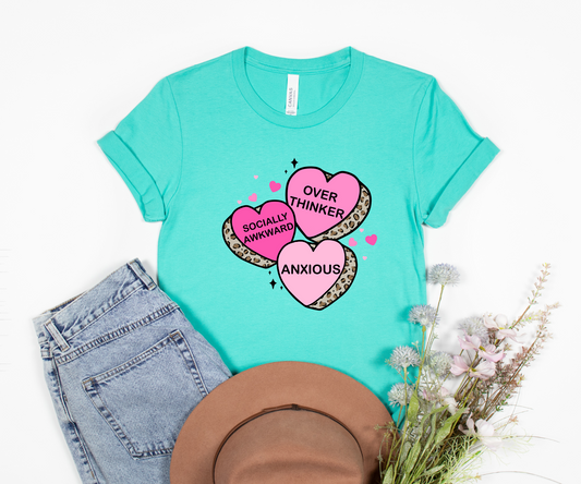 Over Thinker, Socially Awkward, Anxious Hearts HTV