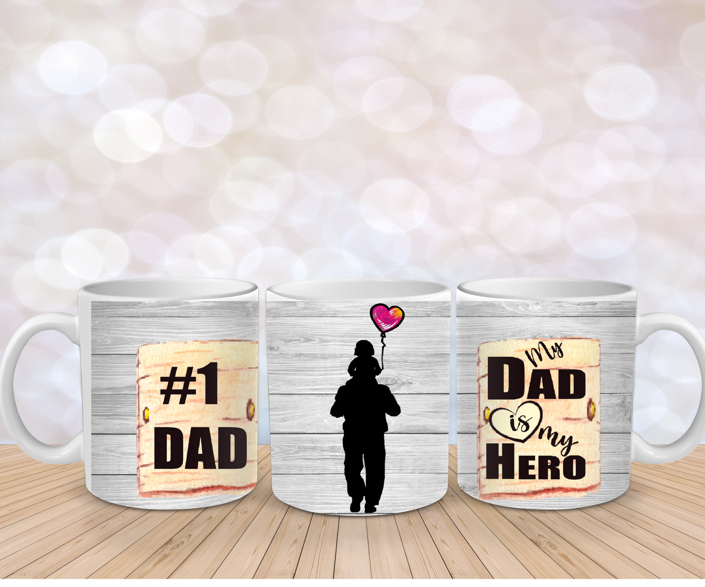 #1 Dad mug wrap
