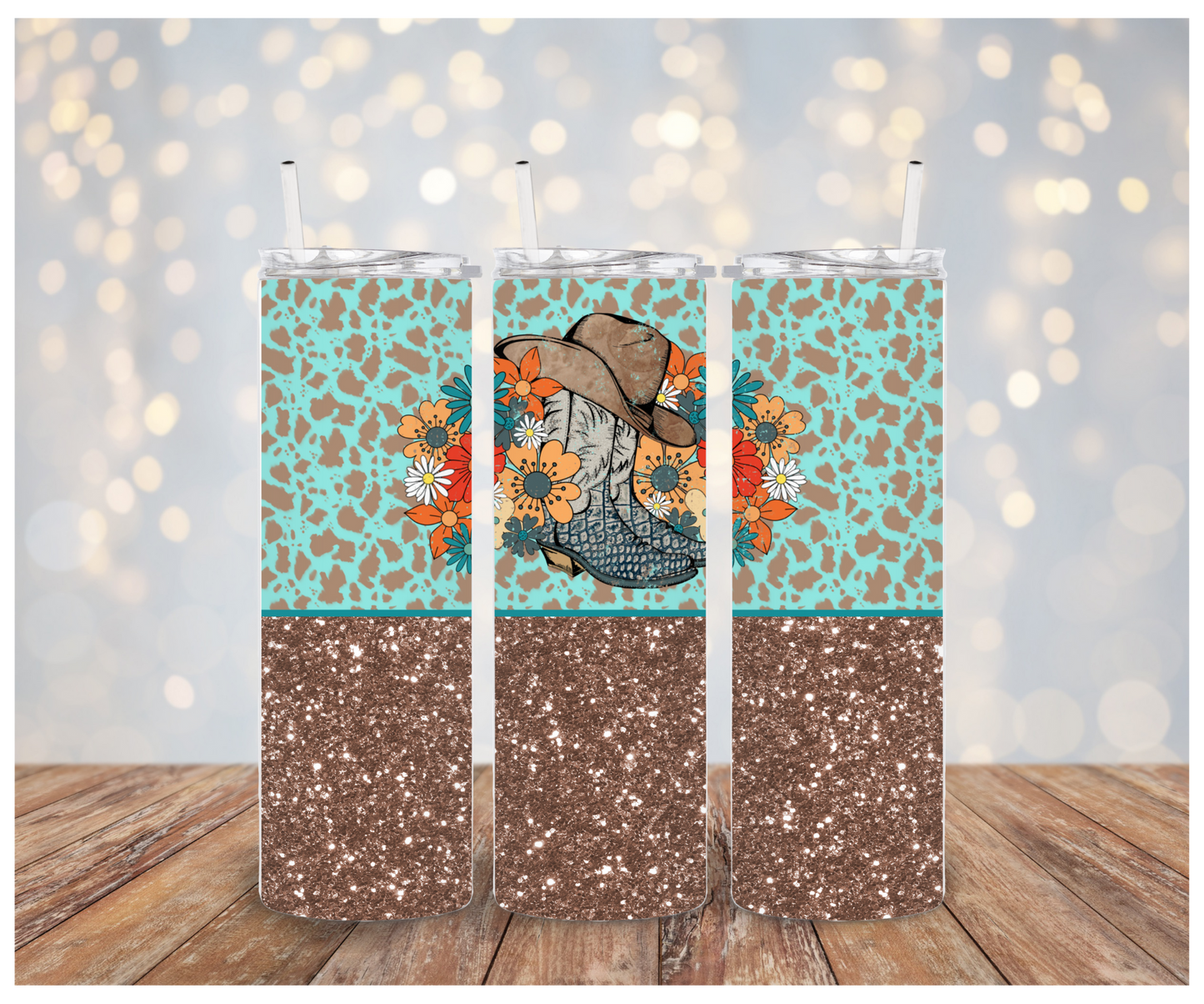 Boots/Hat glitter Vinyl Wrap