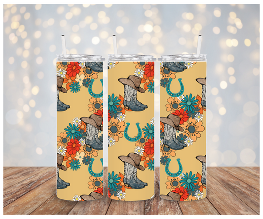 Floral Boots/Hat Vinyl Wrap