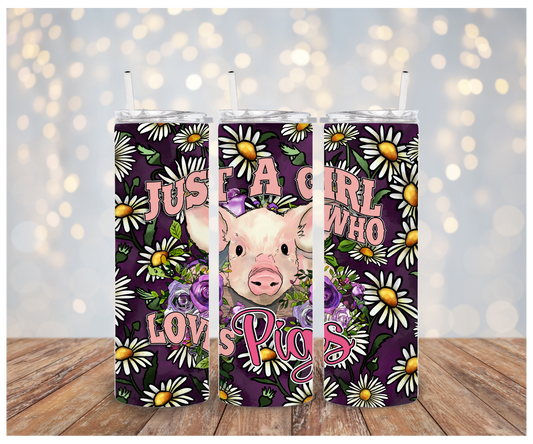 Just A Girl Who loves pigs Vinyl Wrap