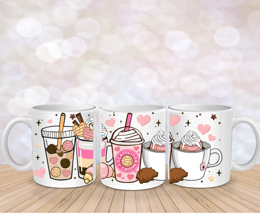 Cafesito Y chisme latte mug wrap