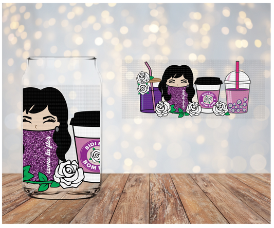 Tejano Queen Lattes Libbey Sublimation Transfer