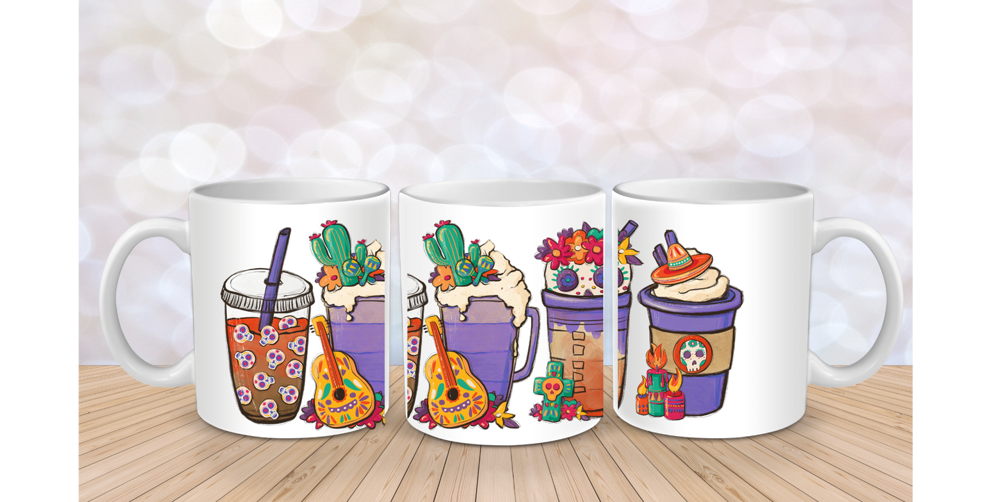 Day of the dead cafesitos #2 Mug wrap
