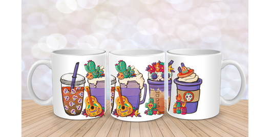 Day of the dead cafesitos #2 Mug wrap