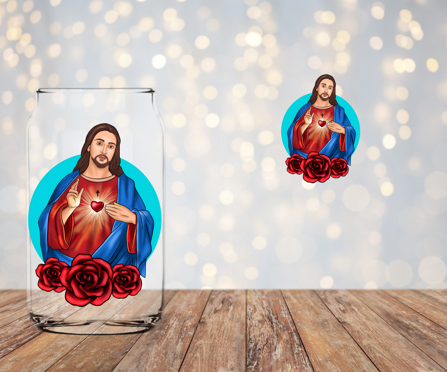 Jesus (2 images per page) Libbey Sublimation Transfer